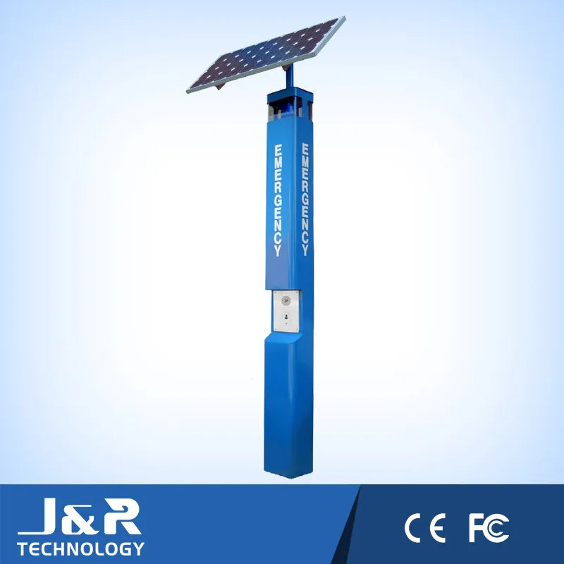 GSM Wireless Telephone Tower Jr321 Weatherproof IP65 Telephone Solar Powered Sos Telephone