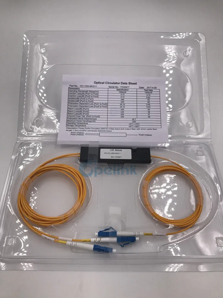 Hot Selling Low Pdl Fiber Optic Circulator: LC/Upc 3 Ports Optical Circulator for EDFA