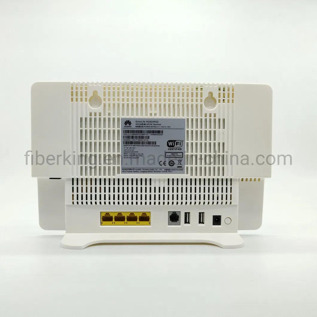Huawei Echolife Hg8245q2 Hg8245q 4ge+2pots+WiFi+USB Gpon Dual Band ONU with English Firmware