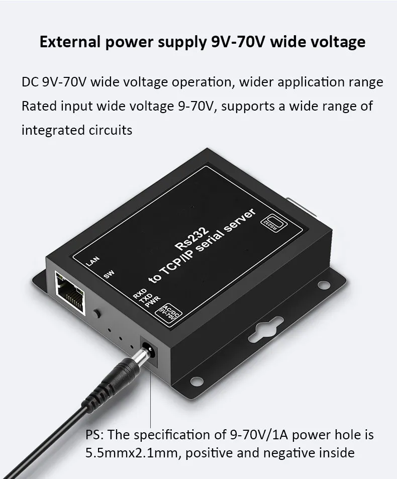 Industrial Sensor Serial Three-in-One Server UDP Mode RS232 RS485 to TCP IP LAN Converter Iot Gateway Modbus RTU