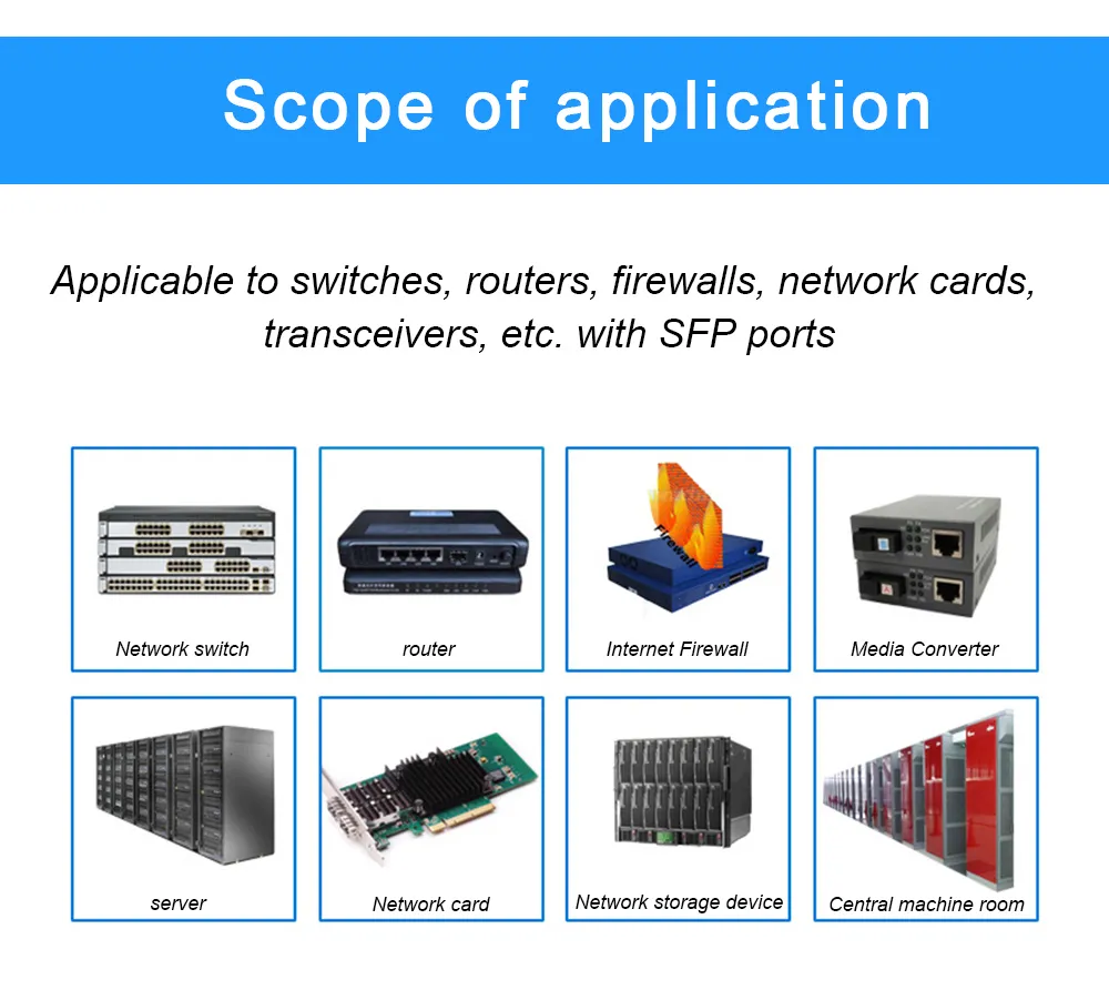 JD092B HPE H3C Compatible 10GBASE-SR SFP+ 850nm 300m DOM LC MMF Transceiver Module for HPE FlexNetwork, FlexFabric and Altoline Switch Series