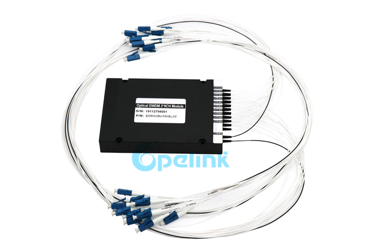 LC/PC ABS Box 9+1CH Mux /Demux RoHS Optical DWDM with High Quality