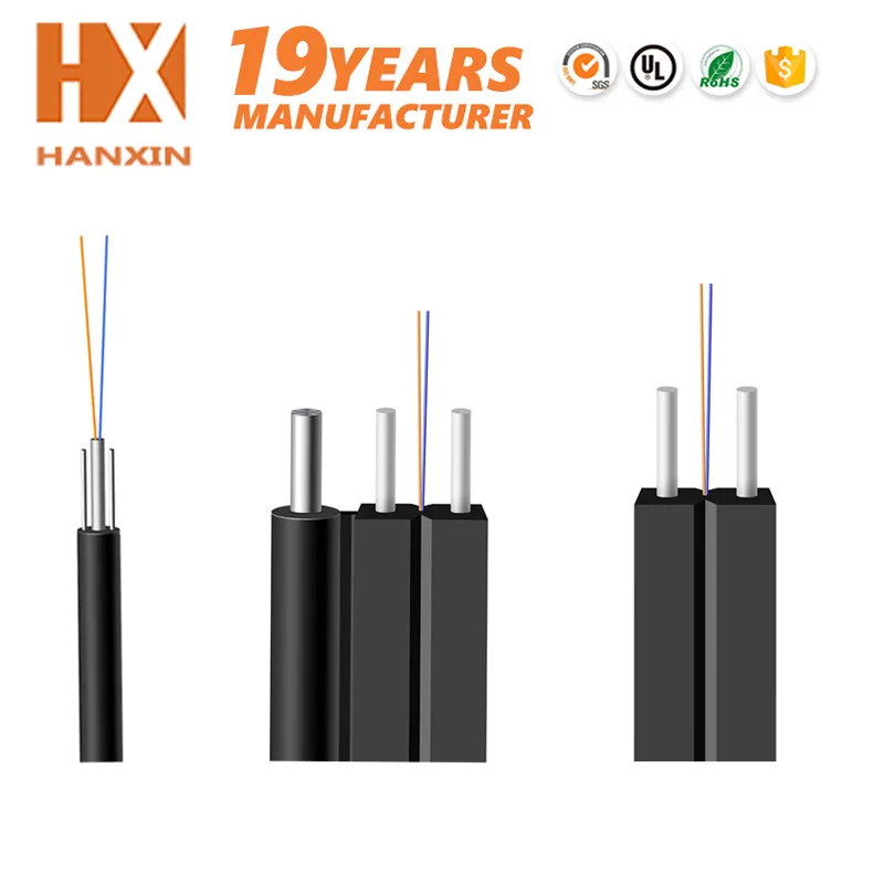 Low Friction Drop Flat 1fo FTTH Fiber Optic Cable Cfoac-Bli-a/B-Cm-01-Co LSZH