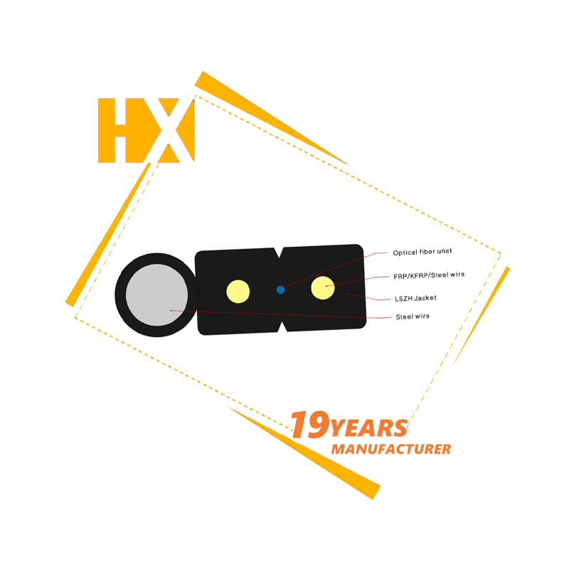 Low Friction Drop Flat 1fo FTTH Fiber Optic Cable Cfoac-Bli-a/B-Cm-01-Co LSZH