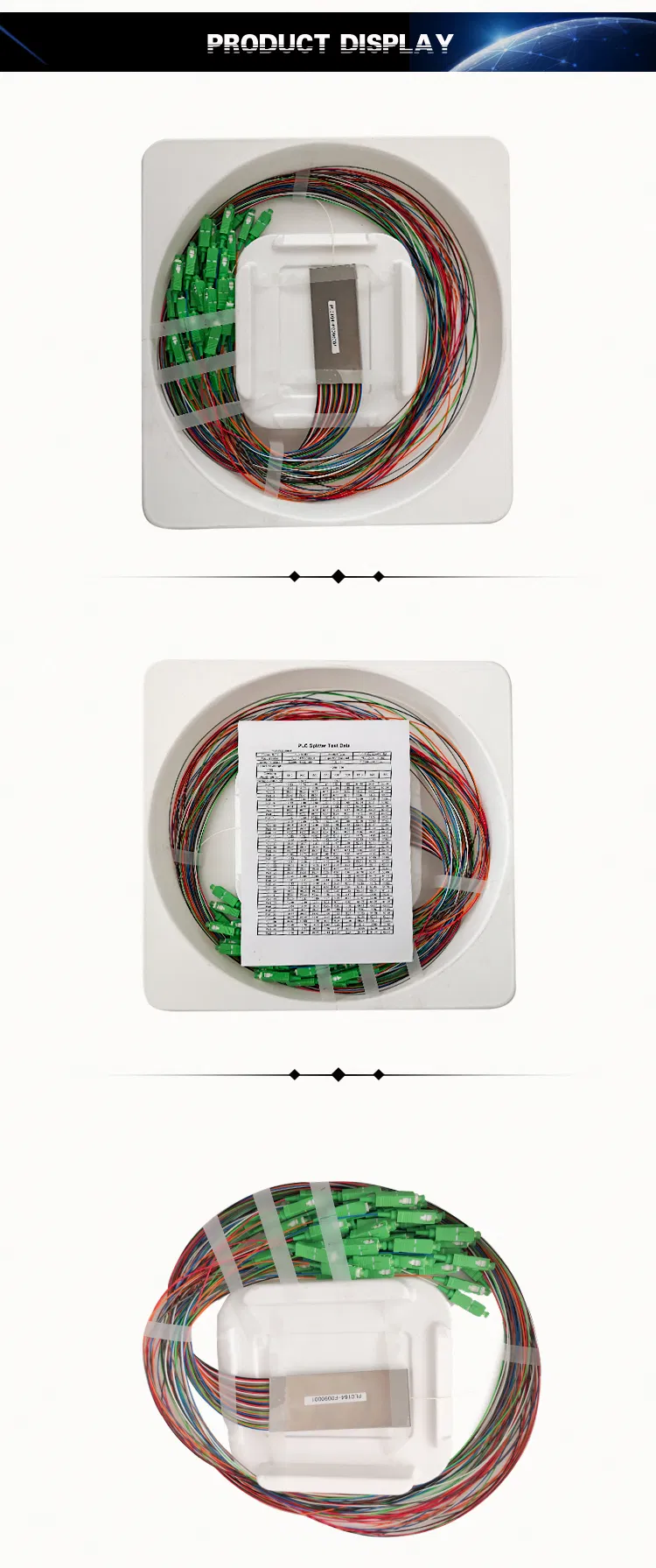 Low Price 1X64 Sc APC Block Type PLC Splitter