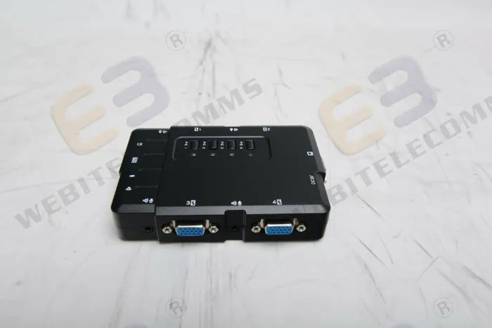 Mini Plastic Case 4 VGA Port Desktop Kvm Switch Console