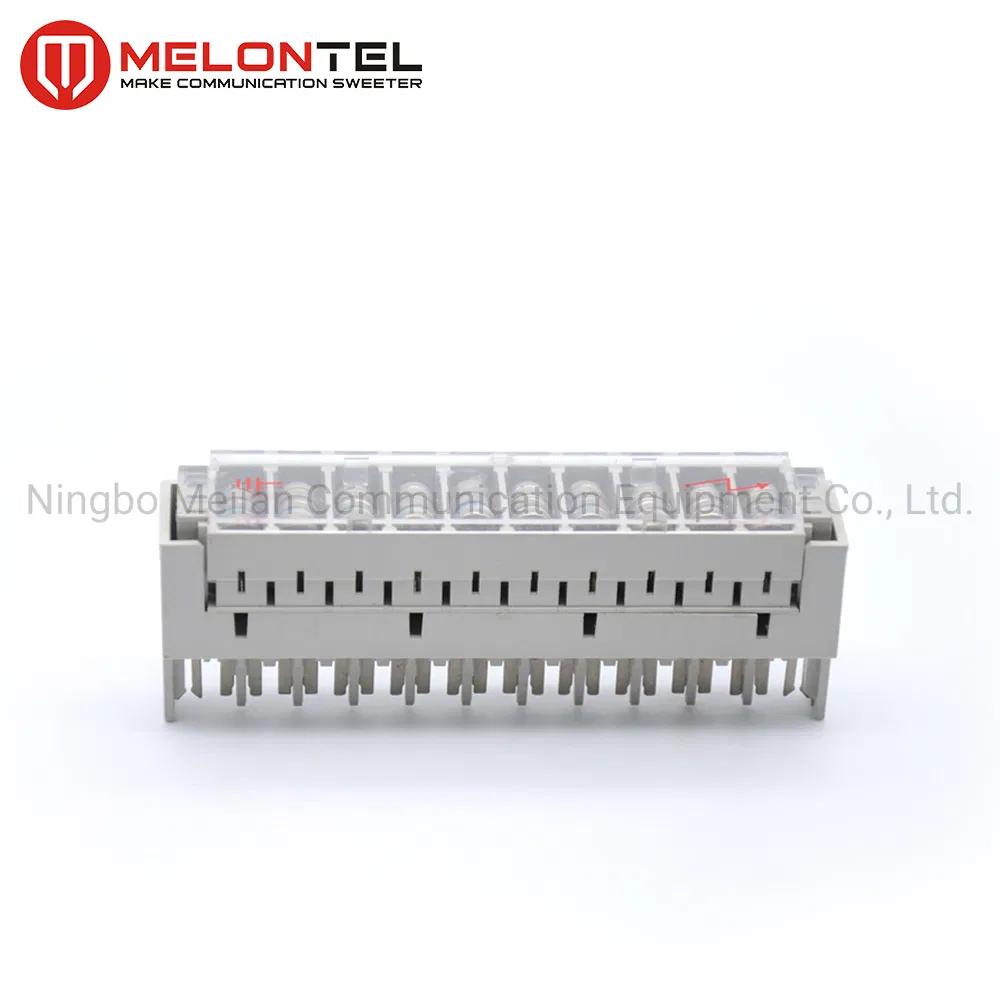 Mt-2113 3 Pole Krone Module Fuse Strip Overvoltage Arrester Protection Magazine for Krone Module