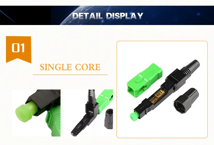 Nice Quality Low Price Fiber Optic Sc/APC Fast Connector