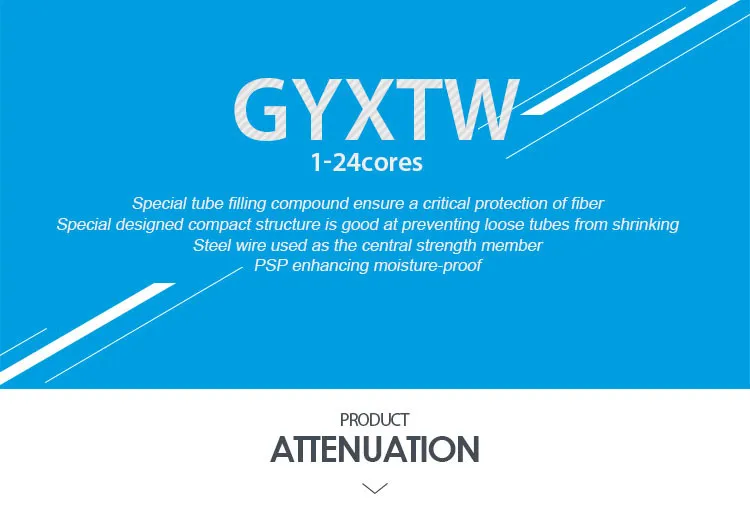 OEM 12 Cores 9/125 Um Outdoor (Armored) Fiber Optic Cable Fire Retardant