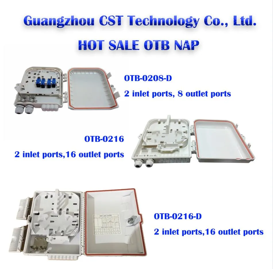 Otb-P028 Ready for Adapter Splitter Sfiber Optic Splice Junction Termination Box with Dust Cover Nap Optical Distribution Box