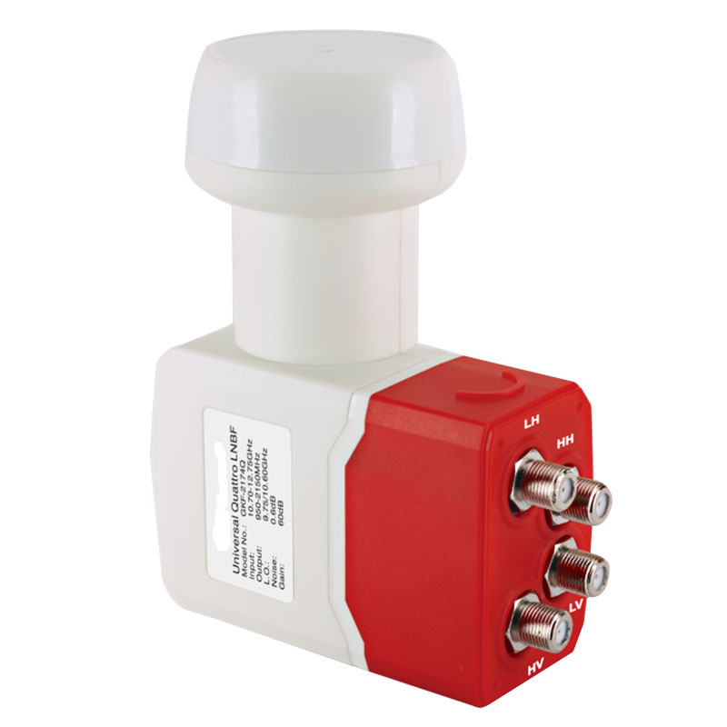 Quattro LNB Universal Ku Band with Hh, Hl, Vh, Vl