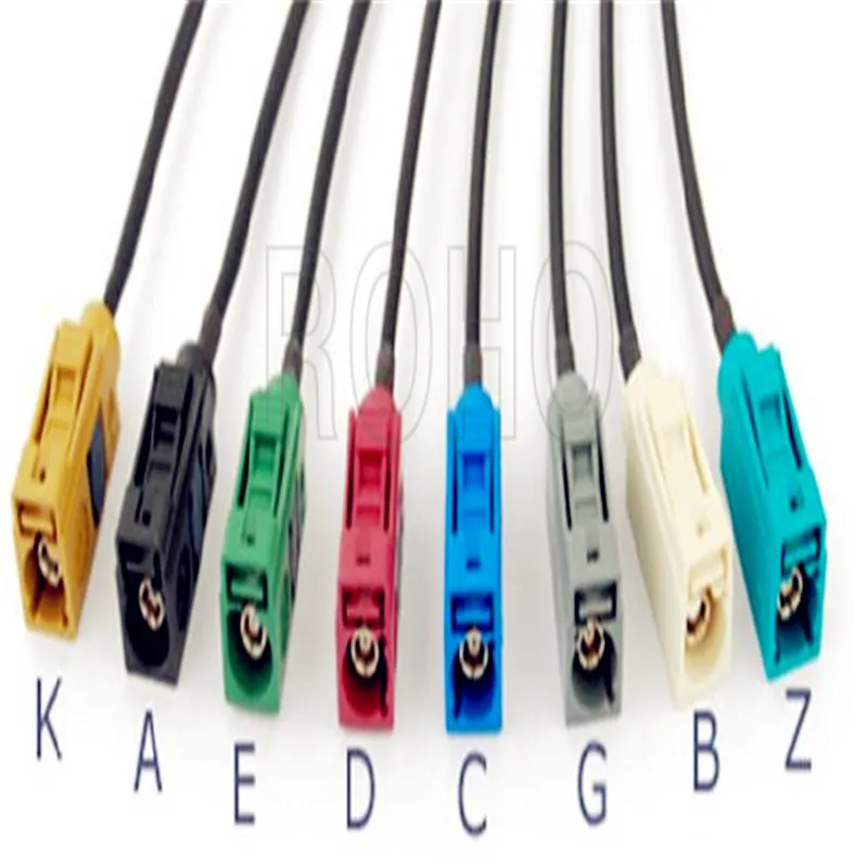 Right Angle Blue/Red/Pink/Gree Fakra RF Coaxial Connector for PCB Mount