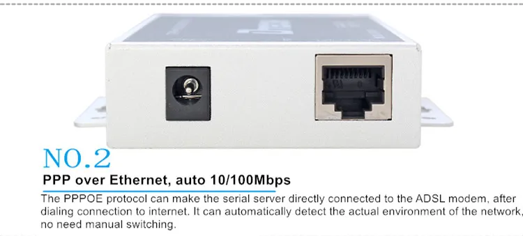 Serial Port RS232 RS485 RS422 to Ethernet Server Converter Conversion Support TCP/IP/Telnet/Modbus Protocol