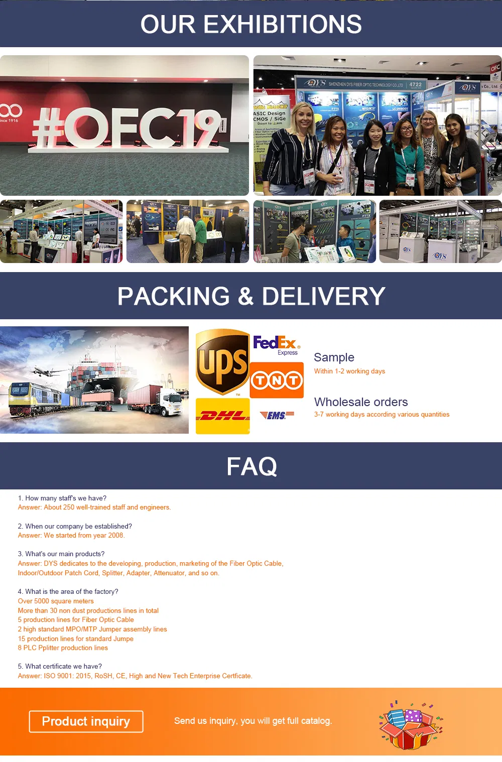 Sm G657A1 Sc APC 1 Fiber Hoptic Connector Matching with Corning Optitap Connector