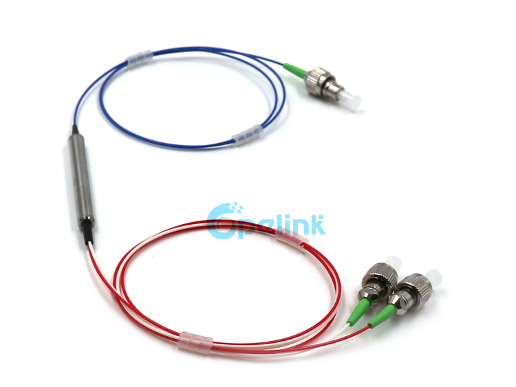 ST/PC Low Pdl 3 Ports Optical Circulator for Optical EDFA, Steel Tube Pigtail 0.9mm
