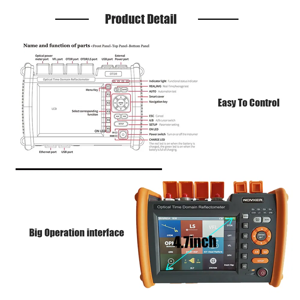 Telecommunication Tool Optical Power Detector 1550/1625nm 5600 Model Mini OTDR Similar to Exfo Palm Fiber Optic OTDR