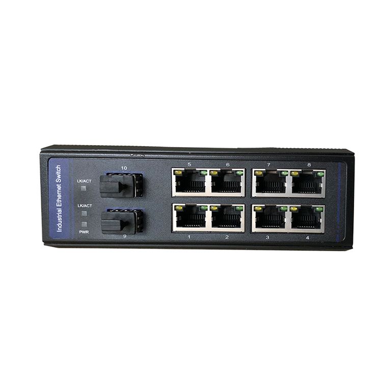 UTP Port: 8 Port 1000m SFP+2 Port 10/100/1000m RJ45 8 Port SFP Fiber Switch