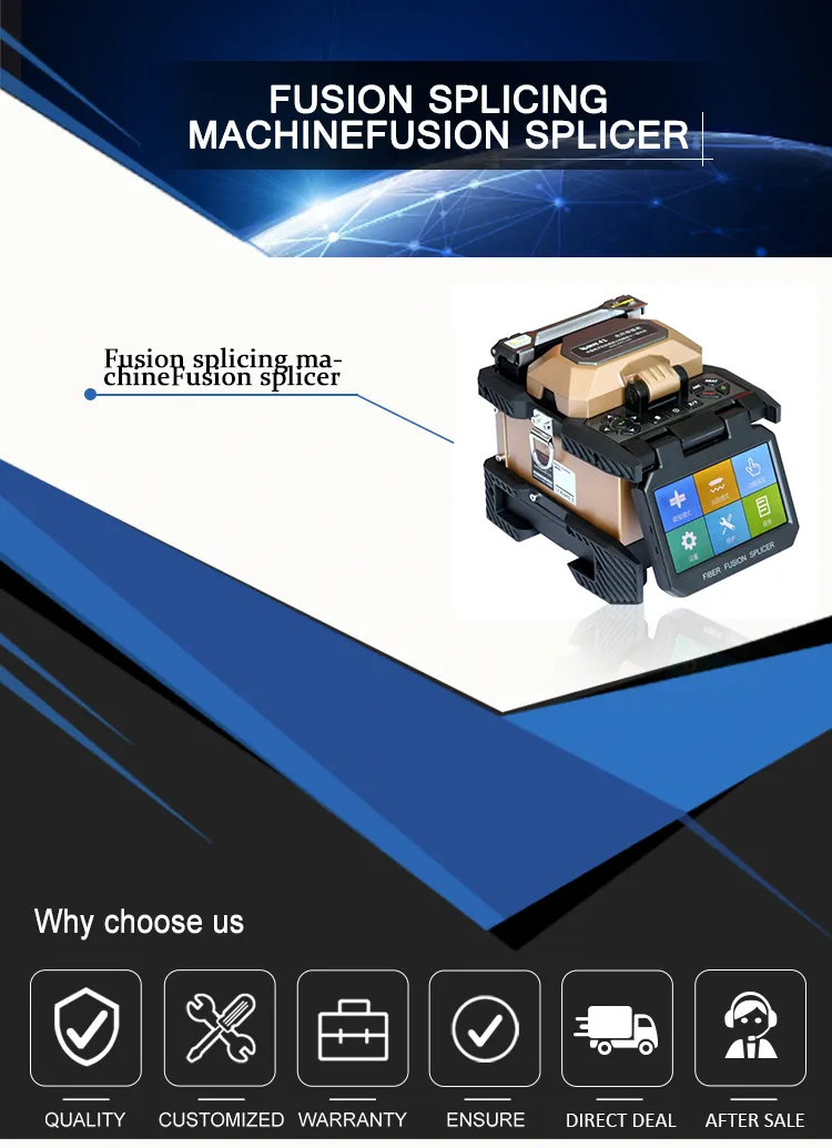 Welding Machine Touch Screen Splice Machine AV6481 Fiber Optic Cable Fusion Splicer Machine