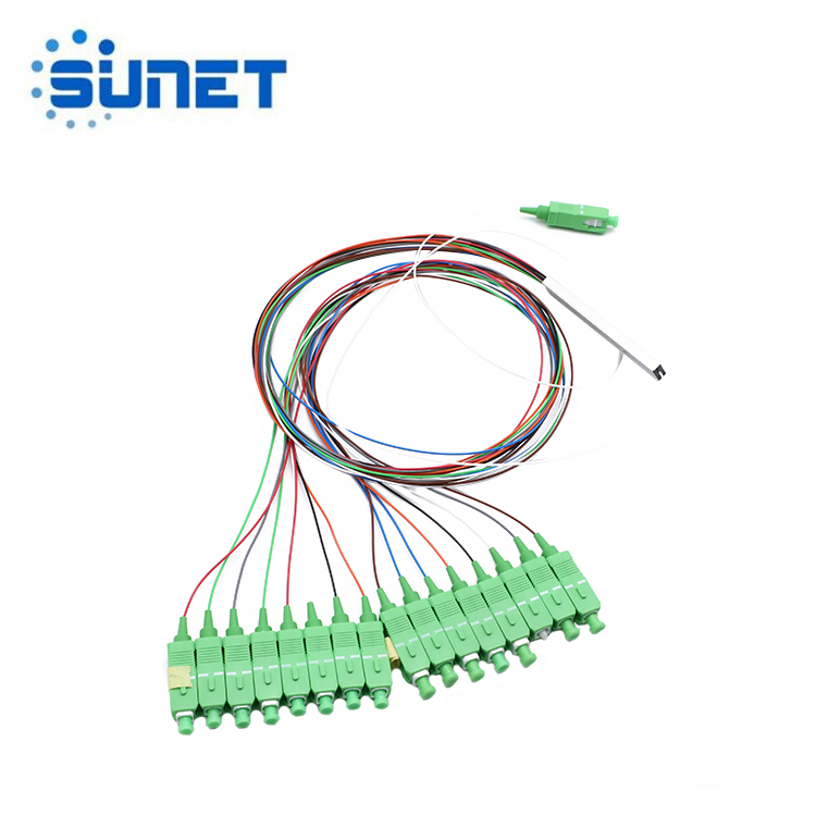 Wholesale 1*N 2*N Steel Tube Mini G657A 0.9mm Fiber Optic PLC Splitter