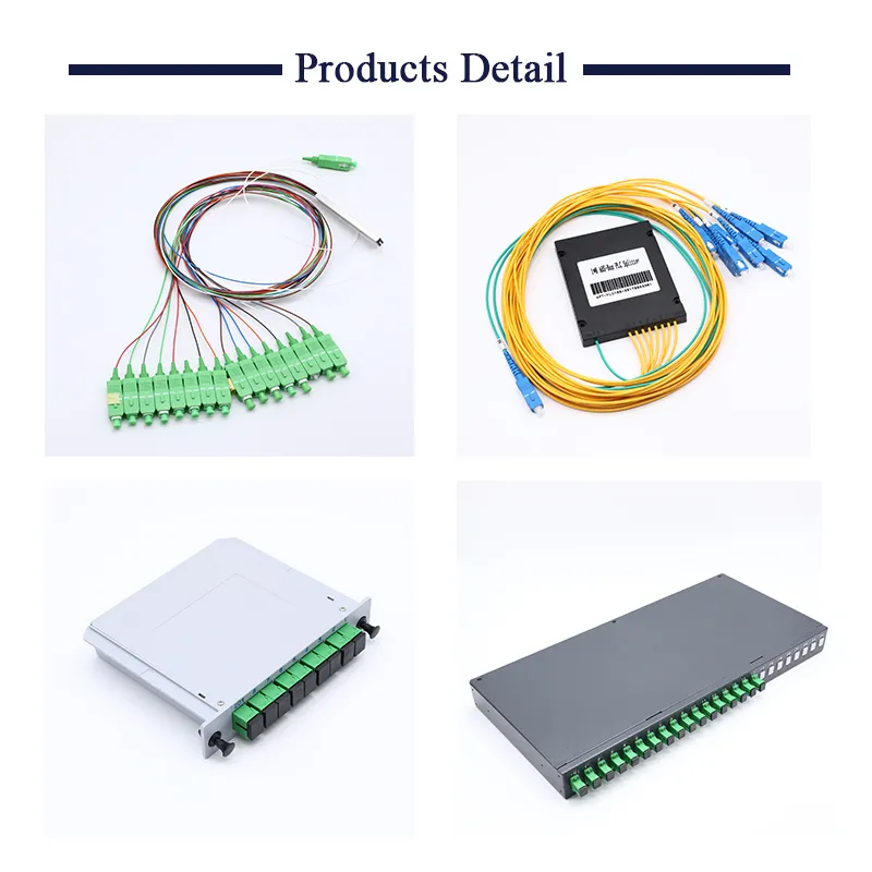 Wholesale 1*N 2*N Steel Tube Mini G657A 0.9mm Fiber Optic PLC Splitter
