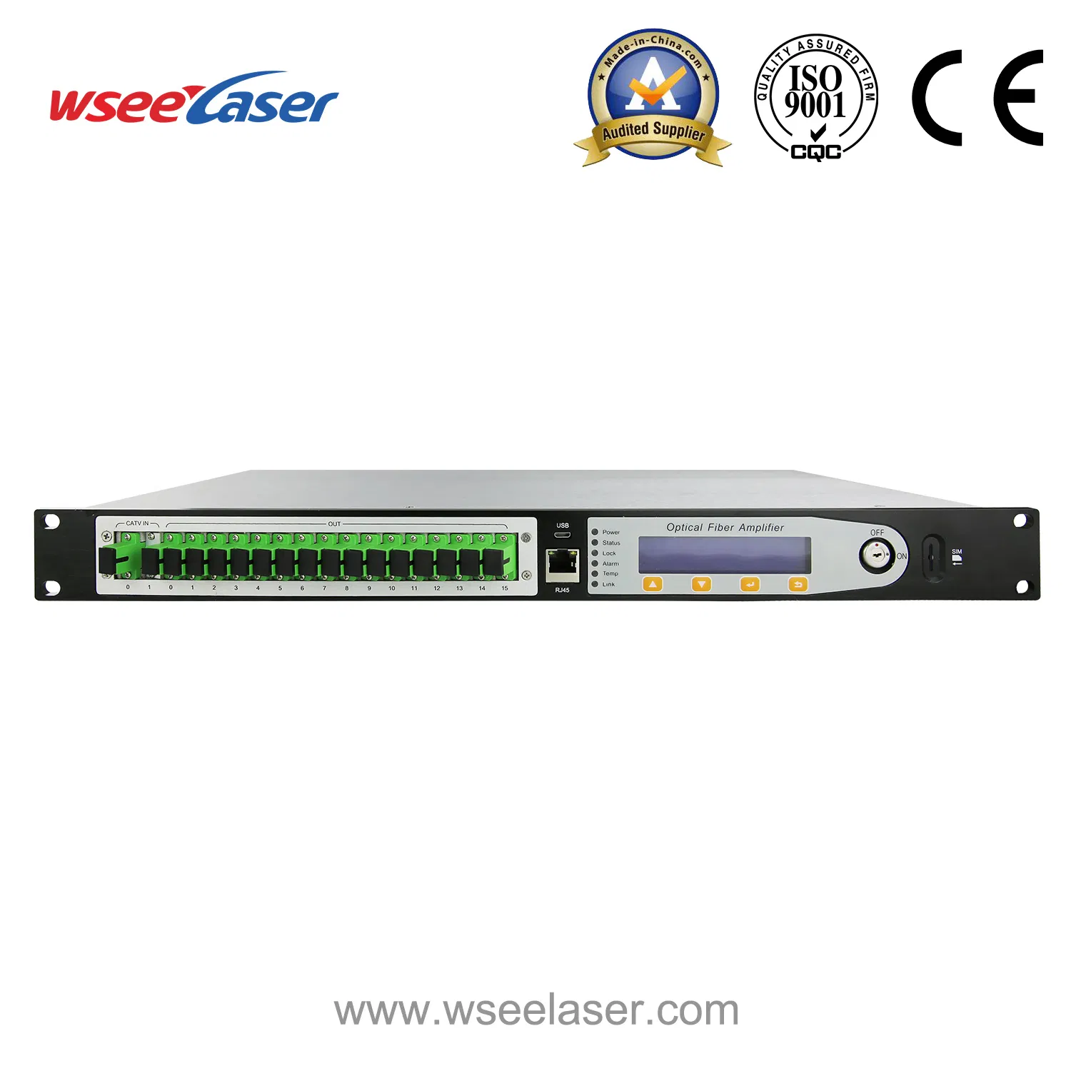 Ws-57eya1u Wdm 1550nm Fiber Optical Amplifier Pon EDFA for CATV Network