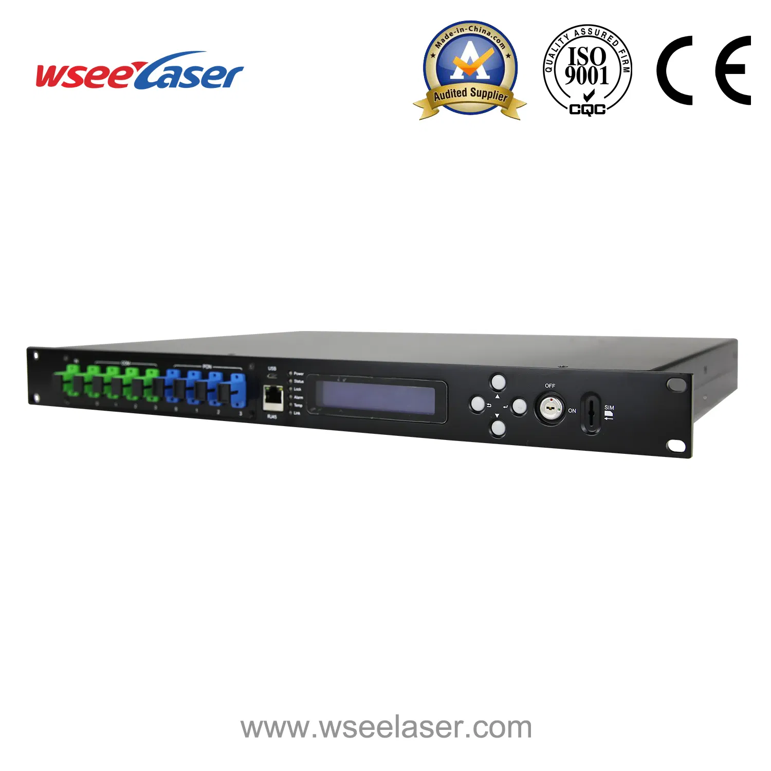 Wsee-56 Series New Jdsu Pump Dual Power Supply 8 Ports 16dBm EDFA with Wdm